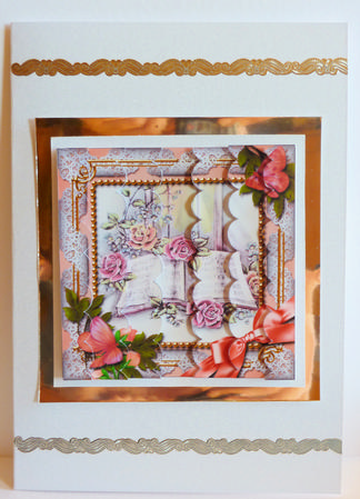 Songbook Butterfly 5inch Square Scalloped 2 Side Stacker by Karen Nash