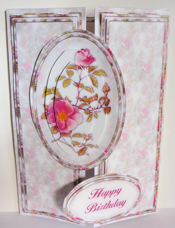 Briar Rose Gatefold Pyramid Card Kit by Karen Nash