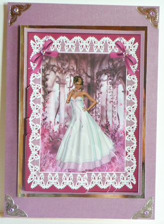 Lace & Floral Shell Edge Corner Stacker by Karen Nash