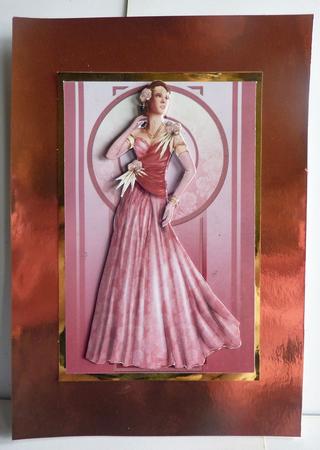 Art Deco Lady Rose (pink) by Karen Nash