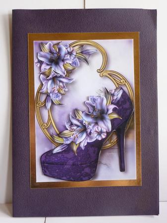 Stunning Shoes - the Monaco - Purple Lilies - Version 2 by Karen Nash