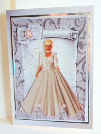 Beautiful Victorian Lady, in Vintage Scroll by Karen Nash