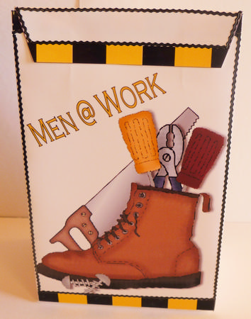 Gift Bag - Men at Work by Karen Nash