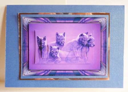 Wolf Cubs Pyramid by Karen Nash