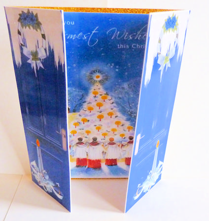Noel! Noel! Christmas Carol Singers Gatefold by Karen Nash