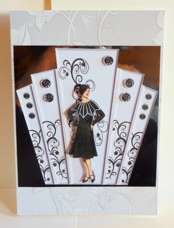 Art Deco Lady with Panels by Karen Nash