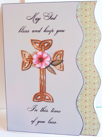 Sympathy Wave Edged Card Kit by Karen Nash