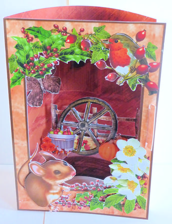 3D Corner Card Kit - Winter Awaits by Karen Nash