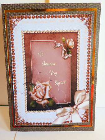 Rose Lace & Pearls Wavey Edge Corner Stacker by Karen Nash