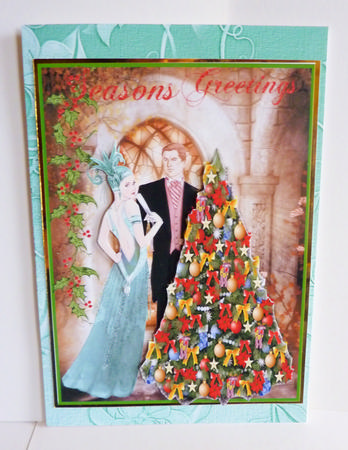 Seasons Greetings-art-deco by Karen Nash