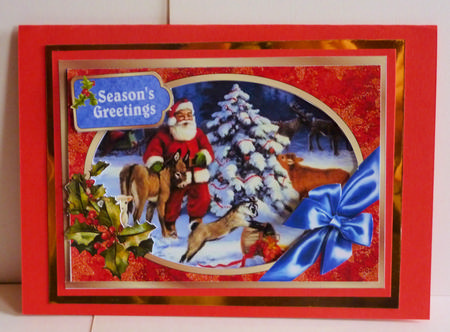 Santa's Pets - 3D Frame Single Sheet Kit by Karen Nash