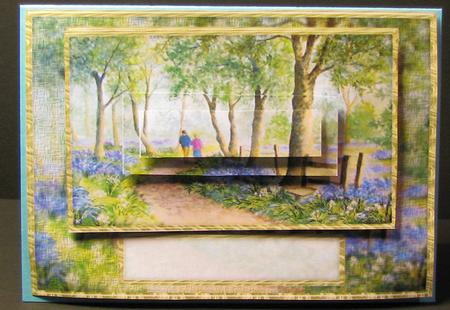 Walk in the Bluebell Wood Original Watercolour Painting by Karin Johansson