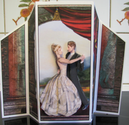 Theatre Fold Card - Romance 1 by Karin Johansson
