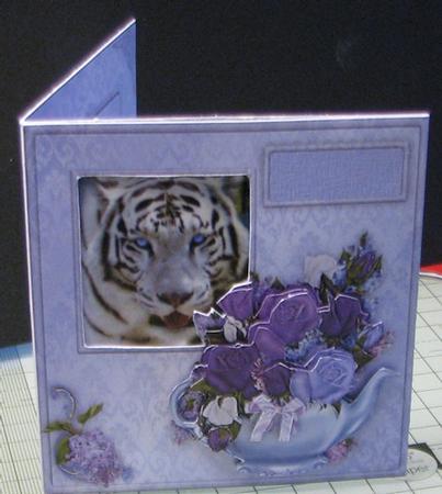 Blue Tea - All in One Card by Karin Johansson