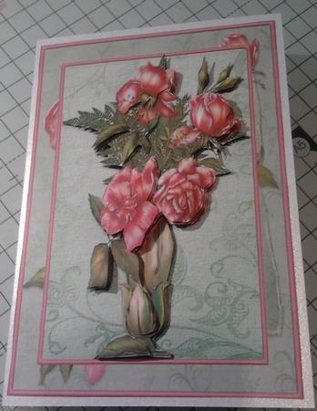 Vase of Roses by Karin Johansson