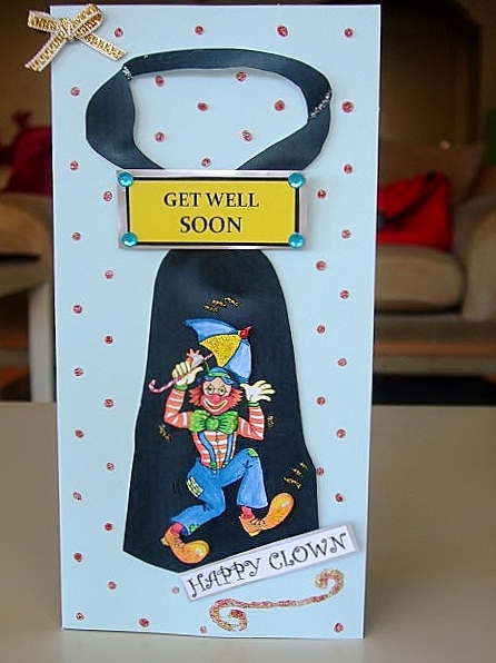 Happy Clown==dl Card by Karoline Simone Coster