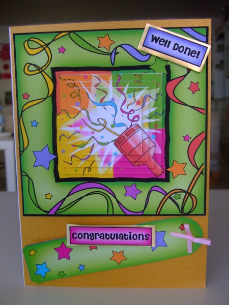 Celebrations Quick Card with Pyramage by Karoline Simone Coster