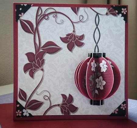 3D Japanese Lantern Embellishment and Card Front Featured Gallery Photo