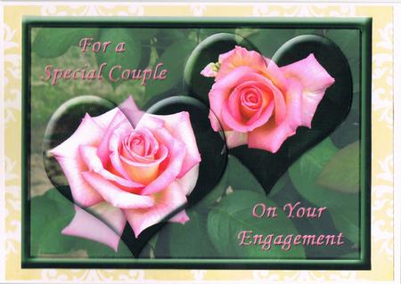 Engagement Rose Hearts by Kate Wordingham