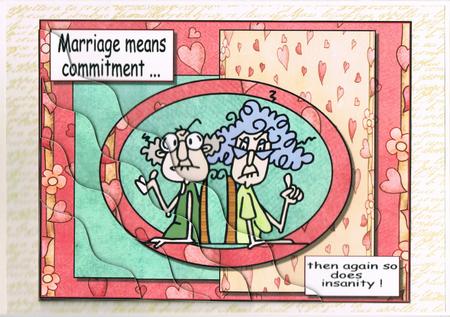 Marriage Means Commitment Side Stacker by Kate Wordingham