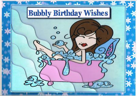 Bubbly Birthday Wishes Side Stacker by Kate Wordingham