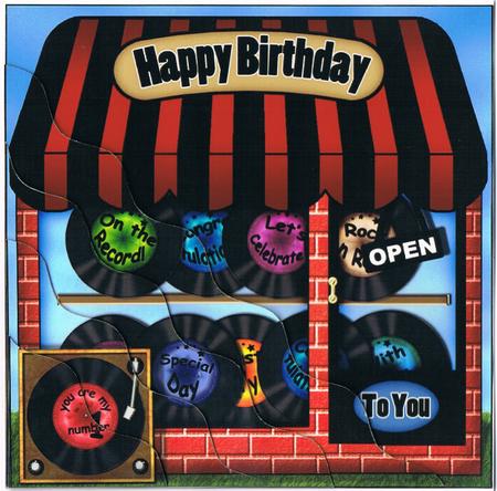 The Little Record Shop Wavy Corner Side Stacker Topper by Kate Wordingham