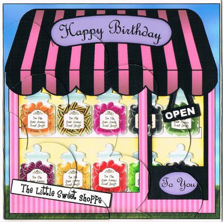 The Little Sweet Shop Shell Edged Corner Side Stacker by Kate Wordingham