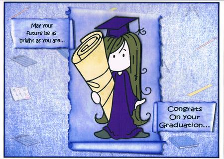 Congrats to Ava the Grad Purple by Kate Wordingham