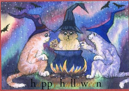 Gossiping Around the Halloween Cauldron by Kate Wordingham