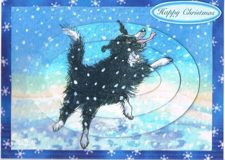 Wheeee! (how to Catch a Snowflake on Your Tongue) Oval Pyr'd by Kate Wordingham