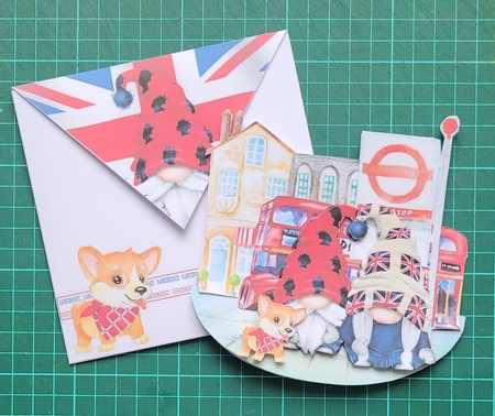 Gnome Place Like London 4 Rocker Card Mini Kit by Katherine Cooper