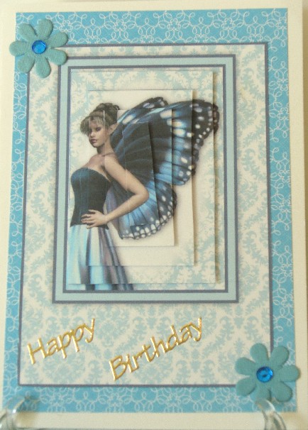 Butterfly Beauty Card Front Kit by Kathi Carlozzi