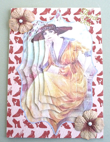 Art Deco Lady Fancy Pyramage by Kathi Carlozzi