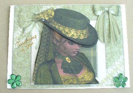 Large Lady Decoupage by Kathi Carlozzi