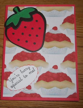 Strawberry Pie Backing Paper by Kathi Carlozzi