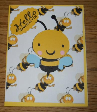 Buzzy Bees A4 Backing Paper by Kathi Carlozzi