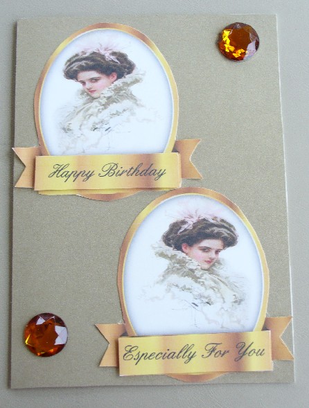 Beautiful Vintage Lady Toppers by Kathi Carlozzi