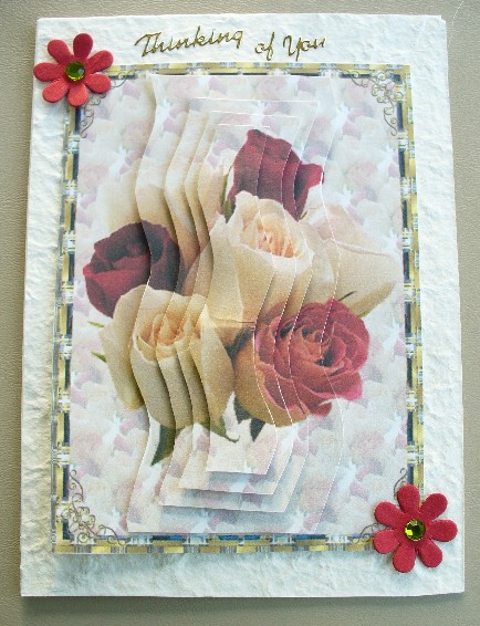 Red and Peach Rose's by Kathi Carlozzi