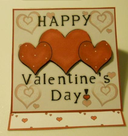 Happy Valentines 5 Minute Easel Card by Kathi Carlozzi