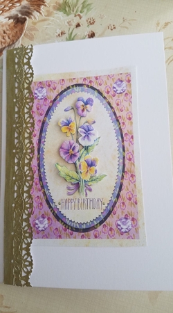 Birthday pansy by Kathleen Francis