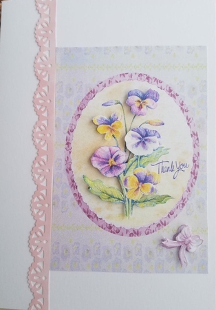Thankyou Pansies by Kathleen Francis