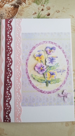 Thankyou Pansies by Kathleen Francis