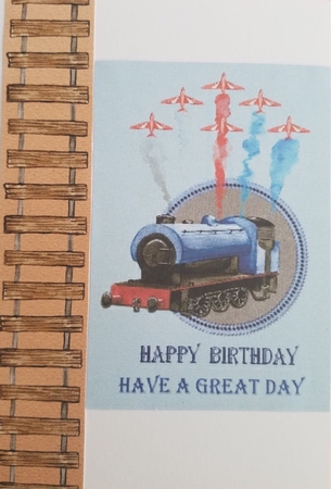 Red Arrows and Trains toppers by Kathleen Francis