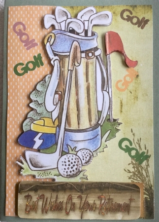 Congratulation Retirment Golf by Kathleen Francis