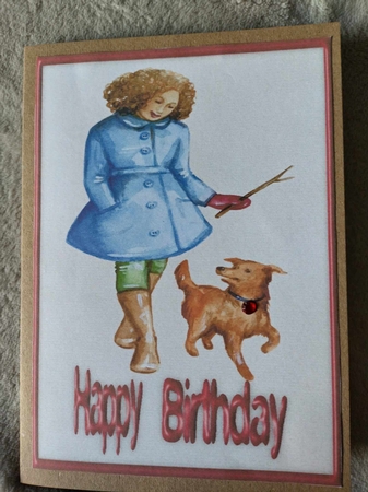  Birthday  Toppers, dog walking and Football by Kathleen Francis