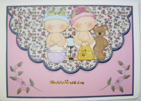 Birthday Baby So Sweet Scalloped Topper   by Kathleen Francis
