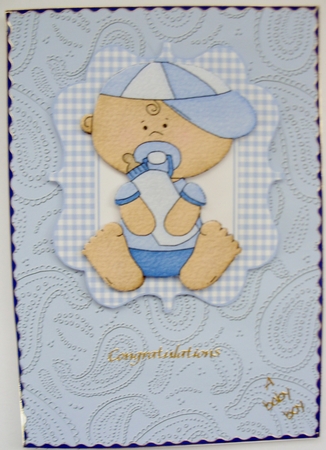 'paisley Embossed' Backing Paper by Kathleen Francis