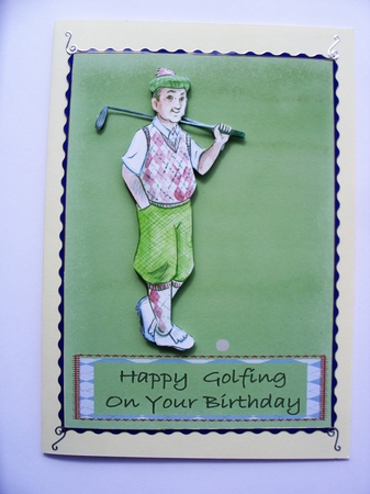 Happy Golfing on your Birthday by Kathleen Francis