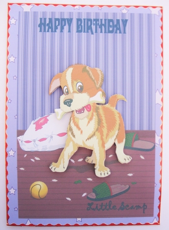 Little Scamp , Happy Birthday by Kathleen Francis