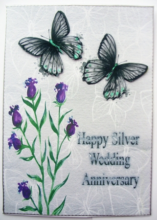 Scottish Thistle Silver Wedding by Kathleen Francis